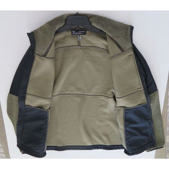 Under Armour 1366091 Men Sz 2XL Marine Green/Black Mission Full Zip Swacket $140 - Picture 6 of 8